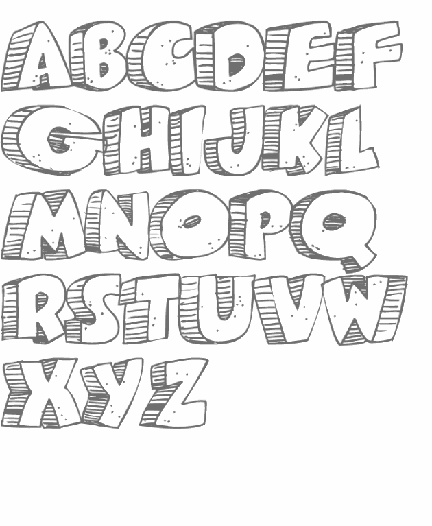 Letras 3d: diseños para dibujar, descargar y moldes para imprimir