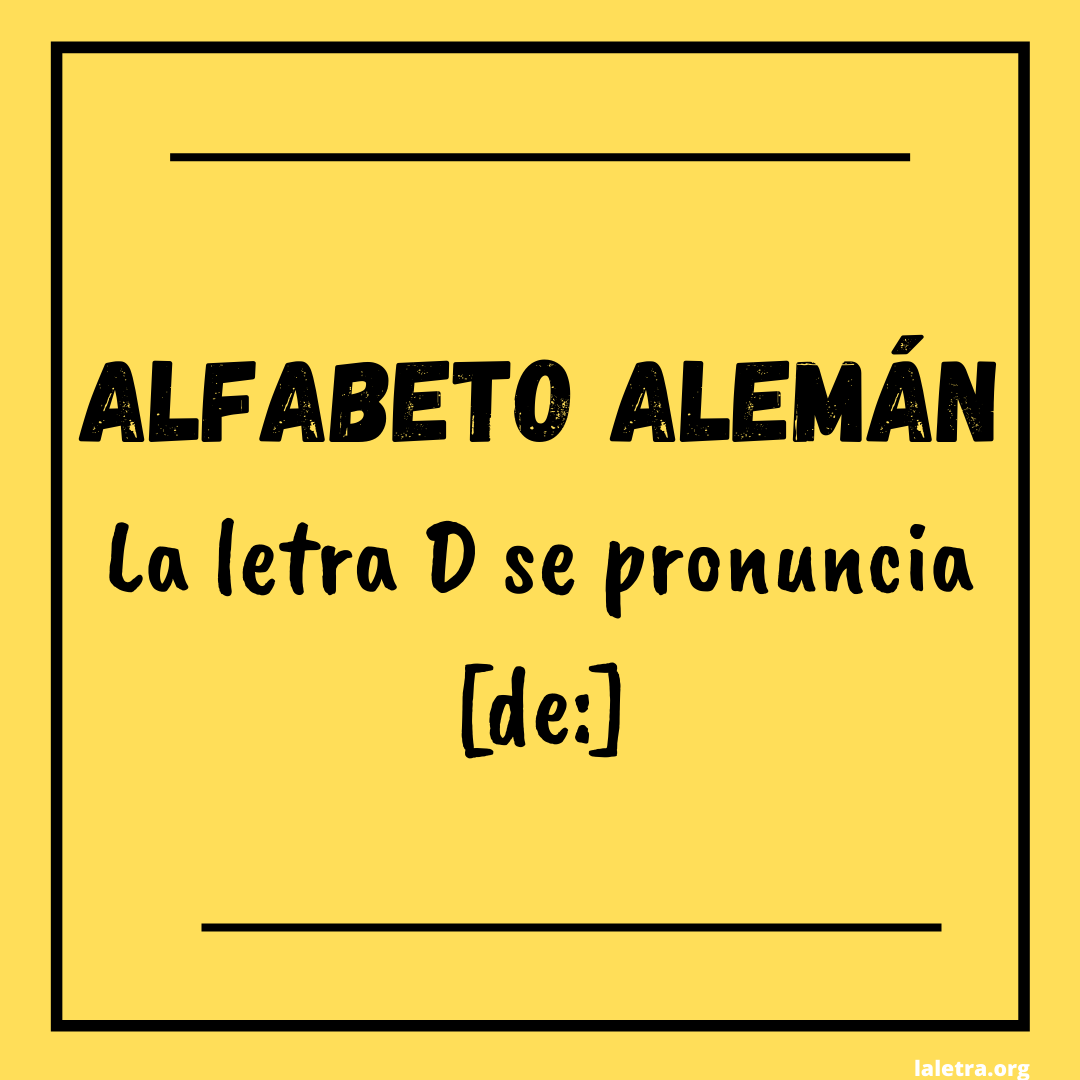 Abecedario Aleman Y Su Pronunciación Alfabeto Aleman 